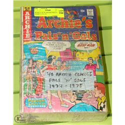 BUNDLE OF 40 ARCHIE PALS N GALS COMICS 1974-78.