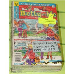 BUNDLE OF 40 ARCHIE BETTY N ME COMICS 1978-87.