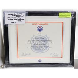 EDMONTON OILERS GUARANTEED AUTHENTIC AUTOGRAPH
