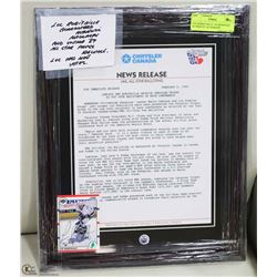 LUC ROBAITAILLE  GUARANTEED AUTHENTIC AUTOGRAPH