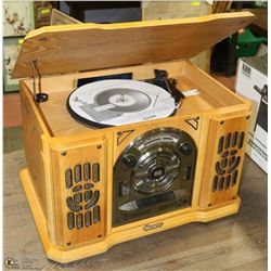 LARGE WOODEN MEMOREX RADIO