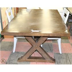 WOOD TONE 42"X72X30"H KITCHEN TABLE WITH