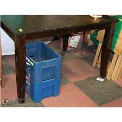 NEW WOOD TONE KITCHEN TABLE