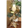 Image 1 : DECORATIVE GLASS LAMP WITH 2 WORKING BULBS