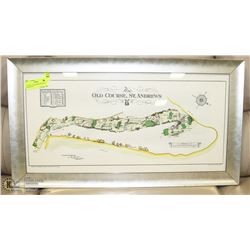 VINTAGE 1924 FRAMED MAP BY A. MACKENZIE