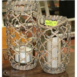 PAIR OF SHOW HOME BASKET LIGHTS - 1 BATTERY