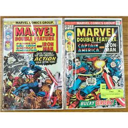 PAIR OF OLD CAPTAIN AMERICA COMICS
