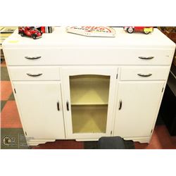 KITCHEN BUFFET CABINET VINTAGE 1950TH WHITE