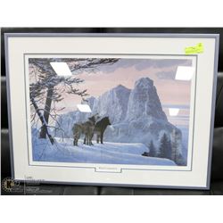 FRAMED, SIGNED, LTD EDITION PRINT BY ROD TRIBIGER