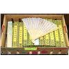 Image 1 : 30PC ASSORTED HAND PAINTED BAMBOO HAND FANS