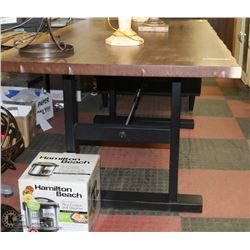 NEW 36X72X30"H RUSTIC WOOD KITCHEN TABLE