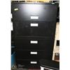 Image 1 : BLACK 5 DRAWER FILING CABINET