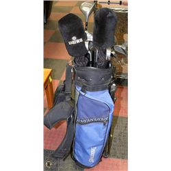 TEAM DAIWA GOLF CLUB SET IN SPALDING BAG
