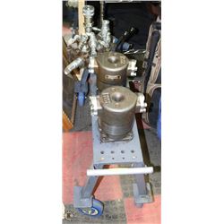 HEAVY DUTY ROLLING METAL CART WITH 2 RINER