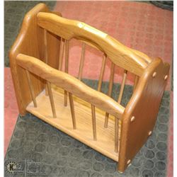 OAK  MAGAZINE RACK