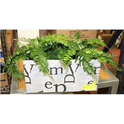 DESIGNER STORAGE BOX WITH ARTIFICIAL PLANTS