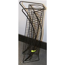 2 METAL CD STAND UP RACKS