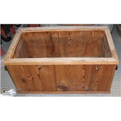 RECTANGULAR CEDAR PLANTER -  22"L X 12"W X 10"D