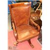 Image 1 : LEATHER SWIVEL DESK CHAIR
