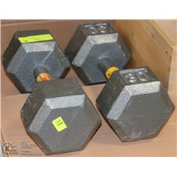 SET OF 2-30LB DUMBELLS