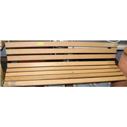 5' LONG METAL FRAME WITH PVC BOARDS BENCH