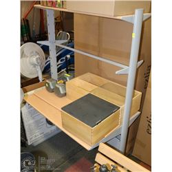 OFFICE DESK SOLD WITH WALL MOUNT SHELF