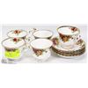 Image 1 : 10PC ROYAL ALBERT OLD COUNTRY ROSE CUP & SAUCERS