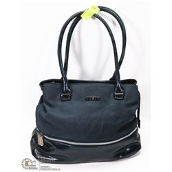 DAVID JONES TWO TONE BLUE WOMENS HANDBAG