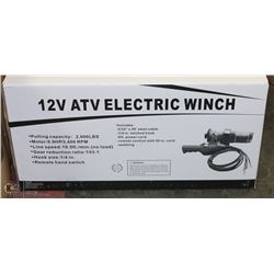 NEW 2000LBS 12V ATV ELECTRIC WINCH