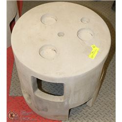 CONCRETE COFFEE PATIO TABLE  17"X18"