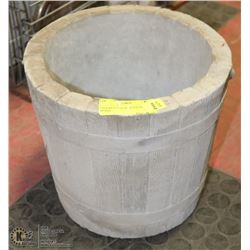 CONCRETE PAIL PLANTER POTS  10"X10"