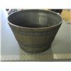 Image 2 : New Oak Barrel style Plant Pot / 15" top x 10" bottom