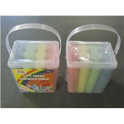 New Jumbo Sidewalk Chalk / 12 pieces per box / 24 total assorted colors