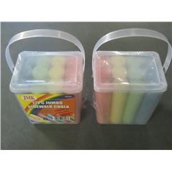 New Jumbo Sidewalk Chalk / 12 pieces per box / 24 total assorted colors