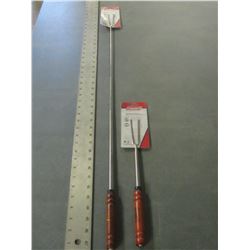 2 New Coleman Telescoping Rotisserie hot dog forks