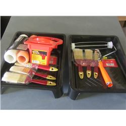 New Painting Bundle / brushes - rollers - 2 re-useable trays - can holster