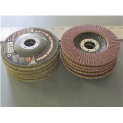 New lot of 10 Flap Grinding Disks / 4.5"  - 80 grit