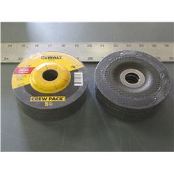 New DeWalt Crew packs 1/4" Metal Grinding Disks / 2 packs of 5 each