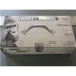 New Monkey Wrench Disposable Gloves Heavy weight Nitrile Black 8 mil