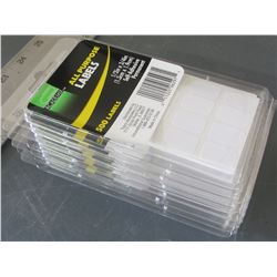 New All Purpose Labels 6 packs of 500 each / Excellent for Garage Sales