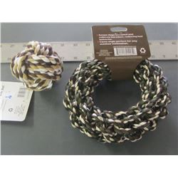 New Braided Rope Ball and Hoop Toy for dogs