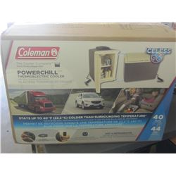 New Coleman Powerchill 12 Volt thermoelectric Cooler/ 40 quart - 44 cans