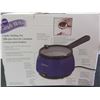 Image 2 : New Chocolate Fondue Melting Pot / Dip , coat or drizzle / easy clean