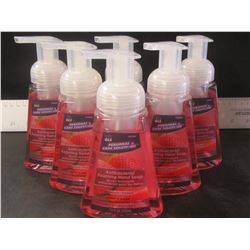 6 New Antibacterial Foaming Hand Soap / 7.5floz Pump / Strawberry