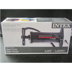Intex double quick Hi-output Hand Pump / great for air mattress & floaties