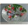 Image 2 : Beautiful Glass 3d Hummingbird Bowl 18 inches
