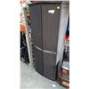 Image 1 : PLASTIC WICKER LOOK 6 FOOT CUPBOARD