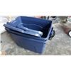 Image 2 : TWO LARGE RUBBERMAID LATCH TOTES