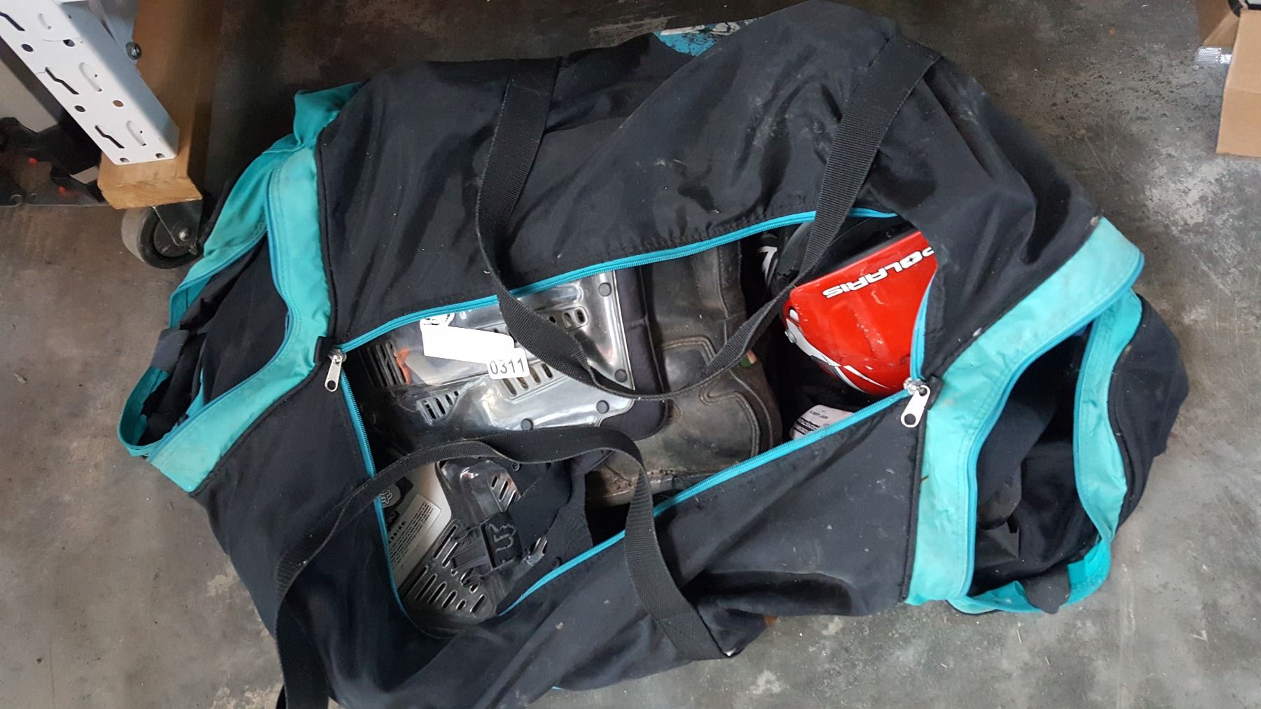 Hockey Bag Of Dirt Bike Gear