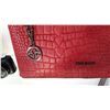Image 2 : NEW RED LEATHER IZGI BAGS LADIES PURSE